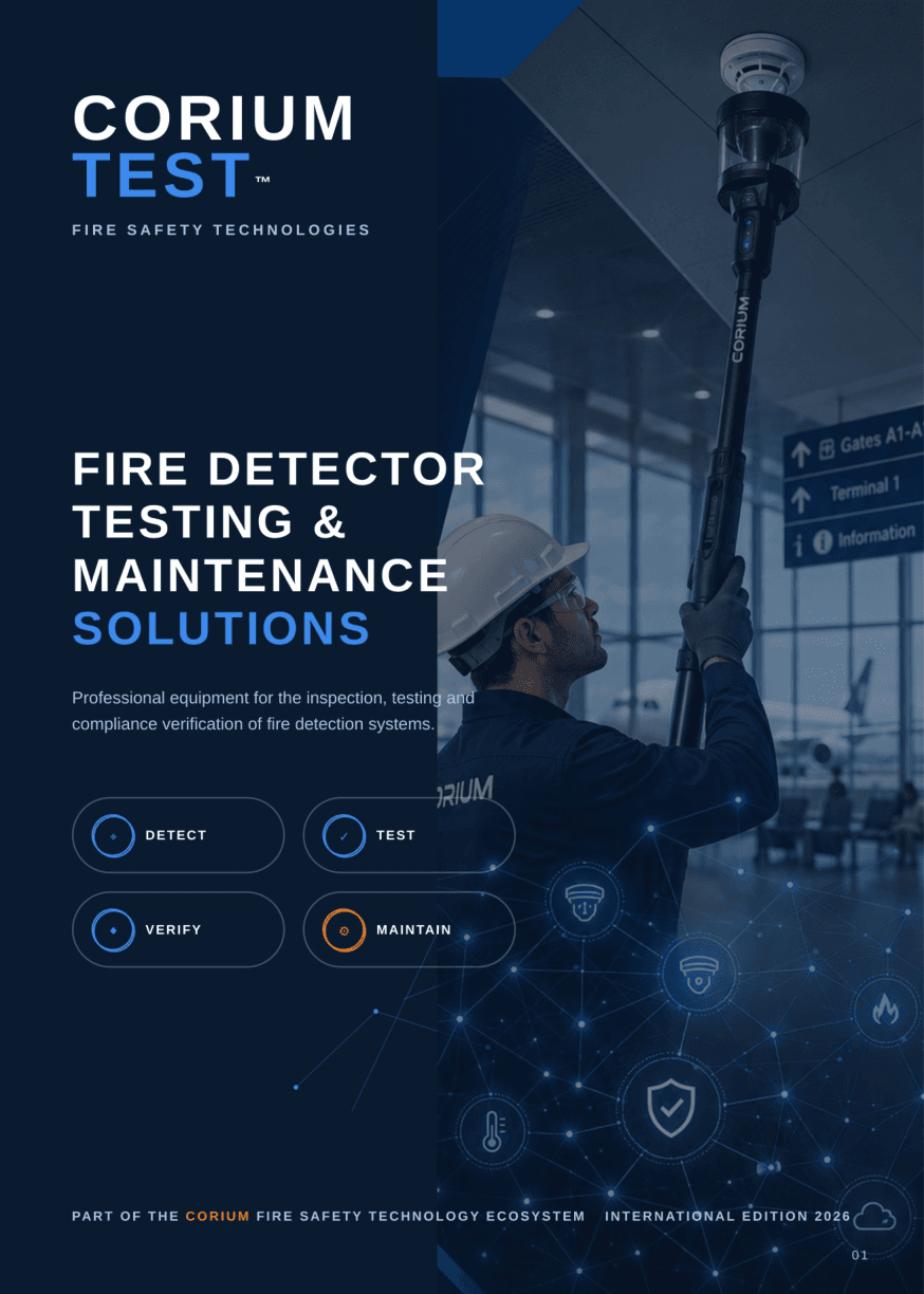 Corium Test fire-safety product brochure cover